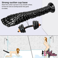13.38in 13.58in Hands Feet Big Black Thick Dildo Masturbator