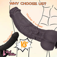 10.62in Silicone Large Soft Dildo Oversized Cock With Realistic Skin Texture
