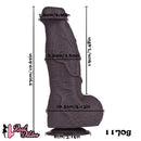 10.62in Silicone Large Soft Dildo Oversized Cock With Realistic Skin Texture