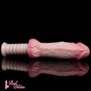11.02in Real Feeling Double Layer Silicone Soft Handle Handhold Cock Dildo