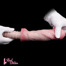 11.02in Real Feeling Double Layer Silicone Soft Handle Handhold Cock Dildo
