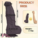 10.62in Silicone Large Soft Dildo Oversized Cock With Realistic Skin Texture