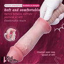 11.02in Real Feeling Double Layer Silicone Soft Handle Handhold Cock Dildo