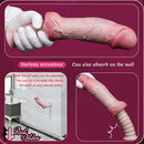 11.02in Real Feeling Double Layer Silicone Soft Handle Handhold Cock Dildo