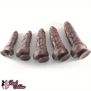10.75in Thick G-spot Fantasy Big Silicone Soft Dildo With BDSM Hemp Rope