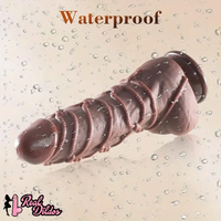 10.75in Thick G-spot Fantasy Big Silicone Soft Dildo With BDSM Hemp Rope