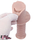 11.29in Real Feeling Uncut Double Layer Silicone Soft Handle Dildo For Sex