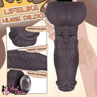 10.62in Silicone Large Soft Dildo Oversized Cock With Realistic Skin Texture