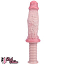 11.29in Real Feeling Uncut Double Layer Silicone Soft Handle Dildo For Sex