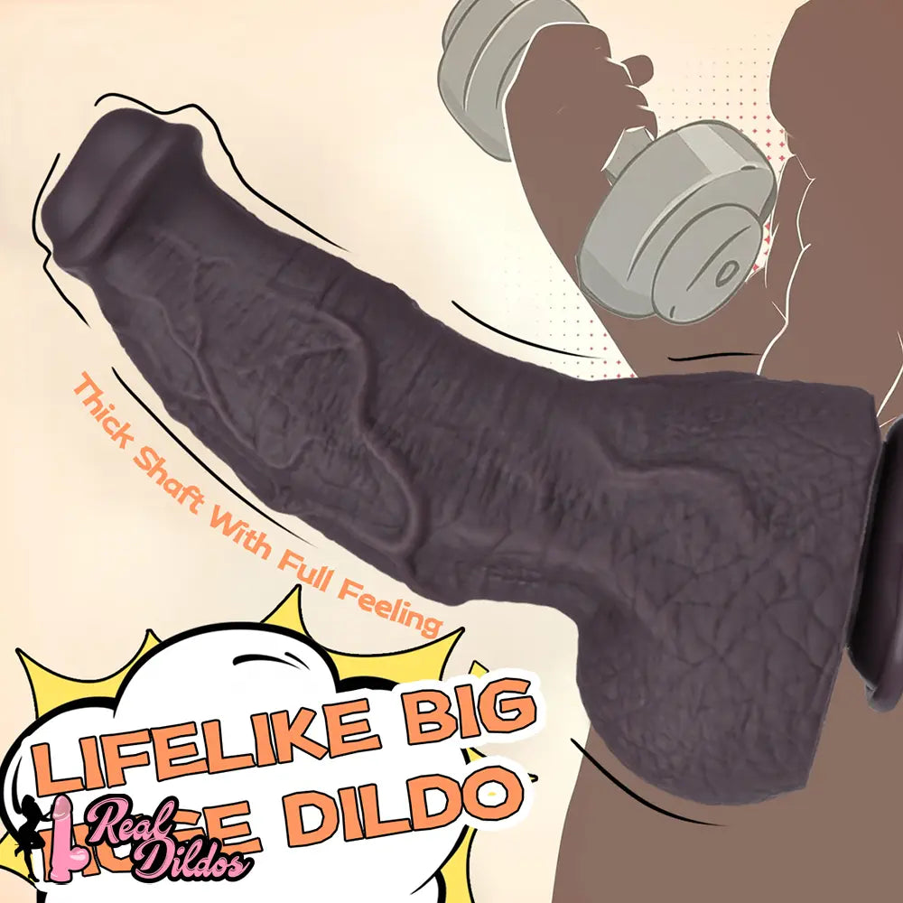 10.62in Silicone Large Soft Dildo Oversized Cock With Realistic Skin Texture