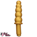10.62in 14.56in Gold Silicone Anal Plug Dildo With Handle For Love