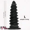 10.43in 12in 14.17in Extra-Large Long Threaded Silicone Sharp Head Dildo