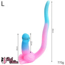 12.8in 15.35in Dinosaur Silicone Soft Big Glowing Dildo For Women Anal Sex