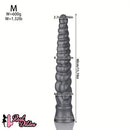 13.77in 15.74in 17.71in 19.68in Long Screw Anal Whip Huge BDSM Soft Dildo