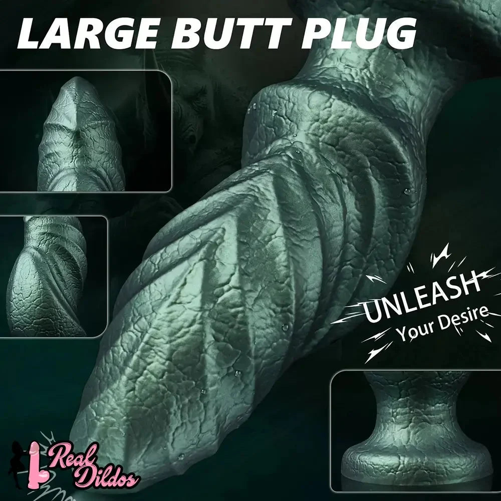11in Fantasy Dildo Large Anal Plug With Big Knot Huge Thick Fat Anal Dildo