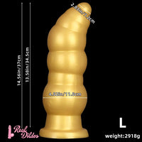 10.23in 14.56in Giant Penis Butt Plug Small Head Silicone Soft Thick Dildo