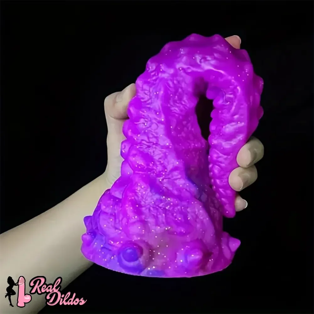 10.03in Octopus Silicone Anal Plug Portable Realistic Tentacle Texture Dildo