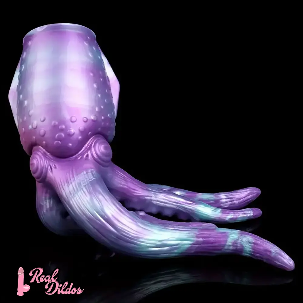 12.59in Octopus Anal Plug Silicone Tentacle Big Dildo Soft Masturbator