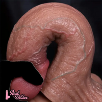 10in Realistic Soft Big Dildo Real Veins Adult Simulation Cock Anal Sex Toy