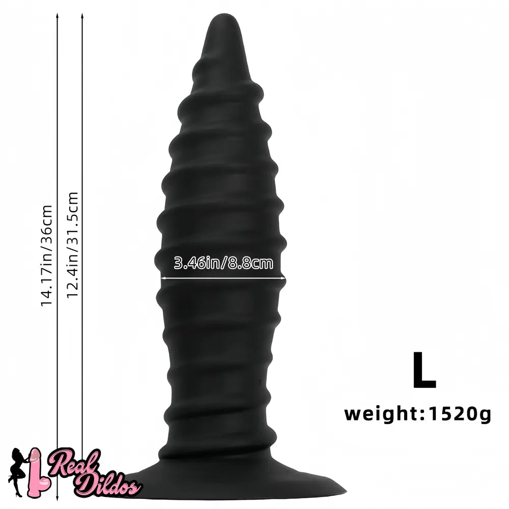 10.23in 12.2in 14.17in Extra Large Long Silicone Tip Anal Plug Dildo
