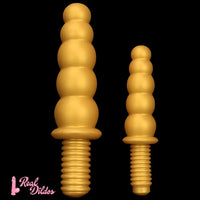 10.62in 14.56in Gold Silicone Anal Plug Dildo With Handle For Love