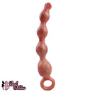 10.5in Big Vibrating Silicone Soft Pulling Beads G Spot Odd Dildo With 3 Motors