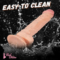10in Huge Penis Soft Real Skin Big Suction Cup Dildo Women Anal Sex Toy