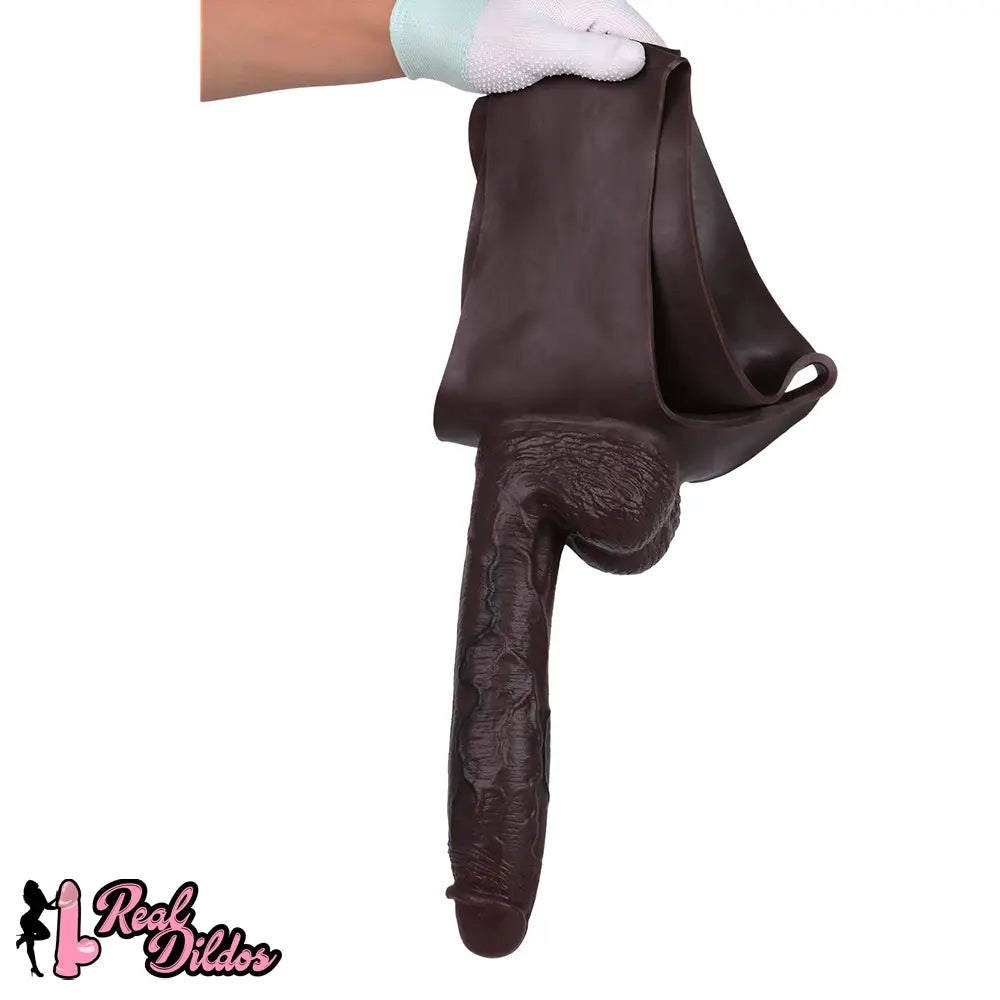 10.1in Hollow Strap on Dildo Panty For G-Spot Vaginal & Anal Stimulation