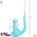12.8in 15.35in Dinosaur Silicone Soft Big Glowing Dildo For Women Anal Sex