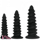 10.43in 12in 14.17in Extra-Large Long Threaded Silicone Sharp Head Dildo