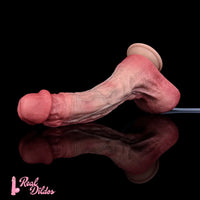 10.12in Couple Sex Game Toy Dual Density Silicone Ejaculating Dildo