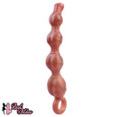 10.5in Big Vibrating Silicone Soft Pulling Beads G Spot Odd Dildo With 3 Motors