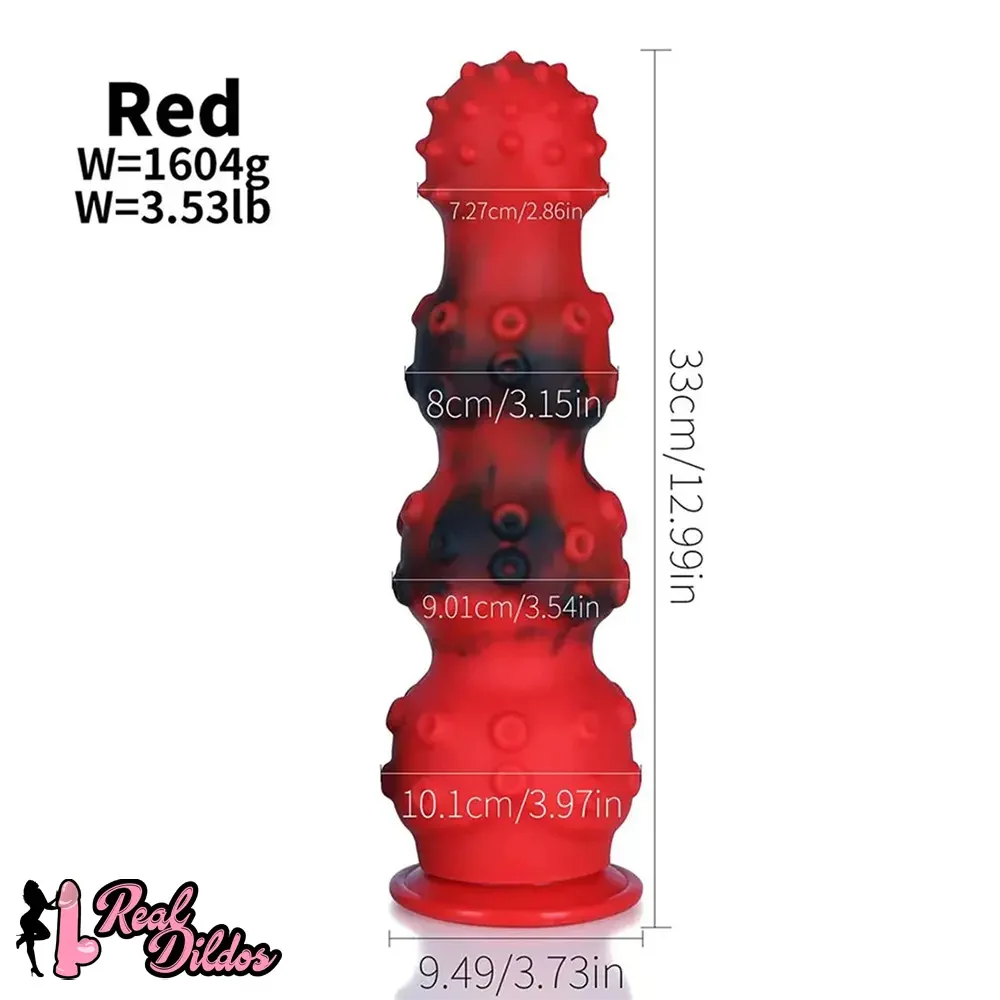 12.99in Big Giant Soft Silicone Octopus Anal Beads Butt Plug Dildo