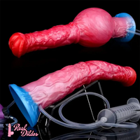 11.81in Realistic Horse Cock Inflatable Big Manual Pump Reusable Dildo
