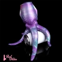12.59in Octopus Anal Plug Silicone Tentacle Big Dildo Soft Masturbator
