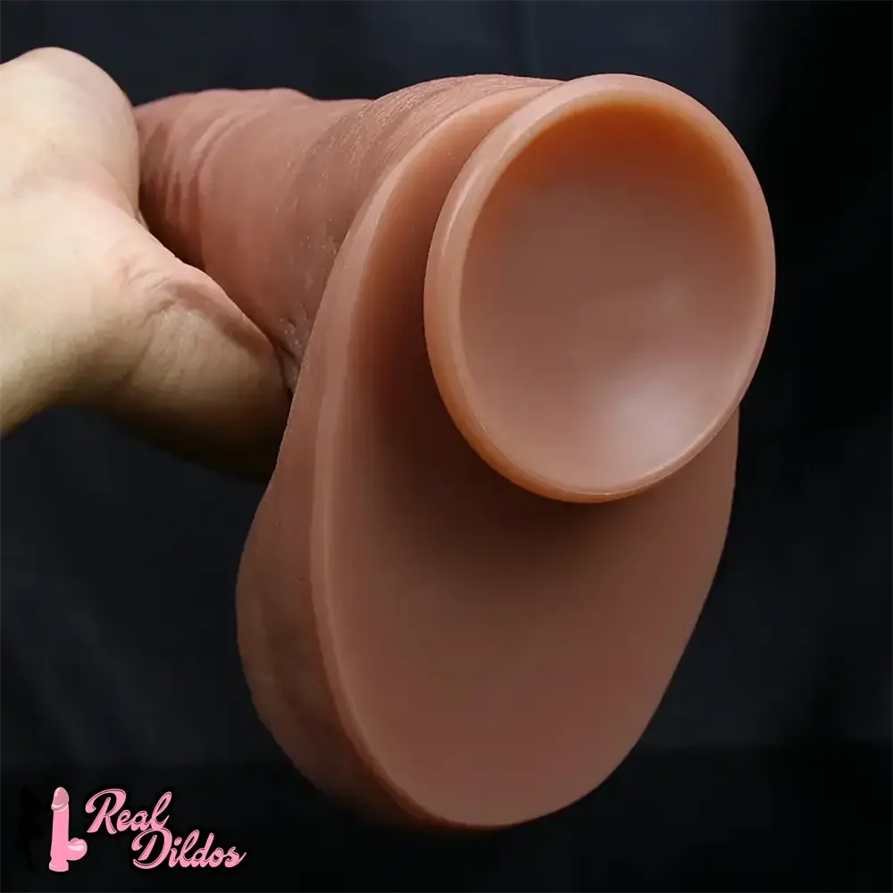 11.8in Huge Soft Lifelike Realistic Skin Thick Cock Double Layer Dildo
