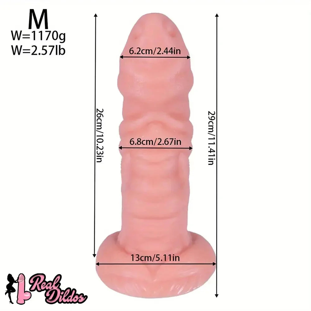 10.03in 11.41in 13.38in Monster Creature Fantasy Huge Realistic PVC Dildo