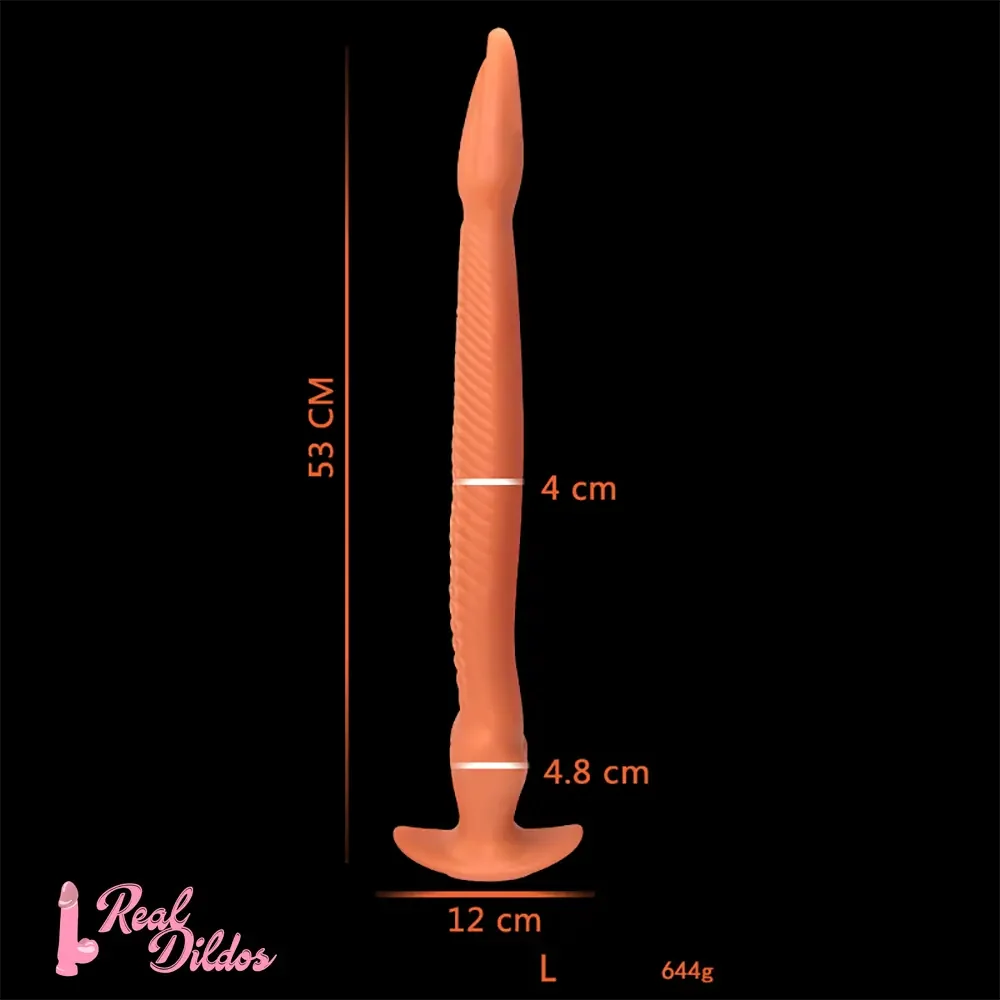 12.2in 15.94in 20.87in Snake Long Huge Animal Luminous Dildo For Anus
