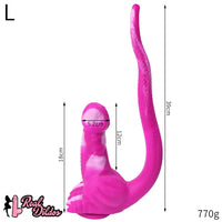 12.8in 15.35in Dinosaur Silicone Soft Big Glowing Dildo For Women Anal Sex