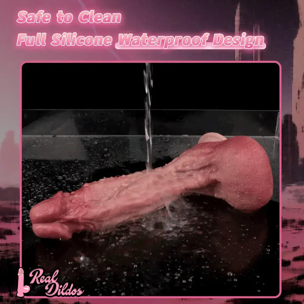10.12in Double-layer Liquid Silicone Skin-like Soft Big Lifelike Male Dildo