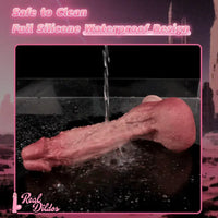 10.12in Double-layer Liquid Silicone Skin-like Soft Big Lifelike Male Dildo