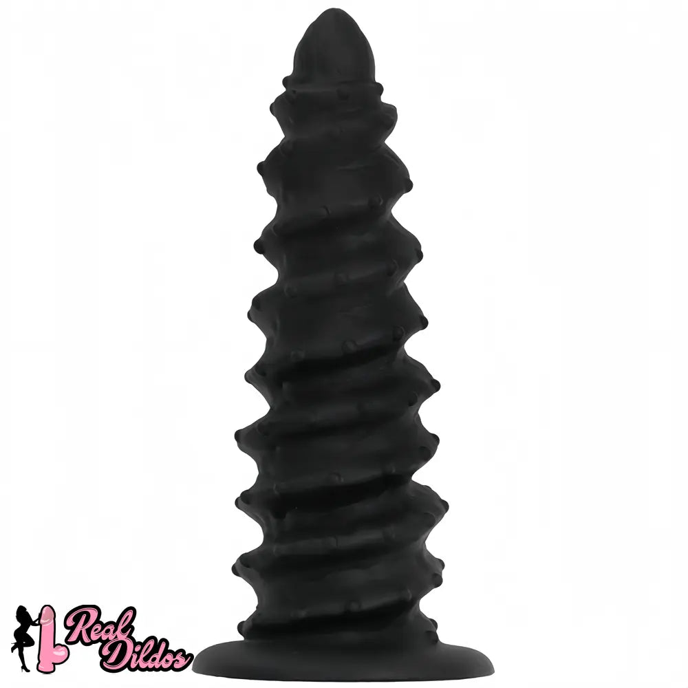 10.43in 12in 14.17in Extra-Large Long Threaded Silicone Sharp Head Dildo
