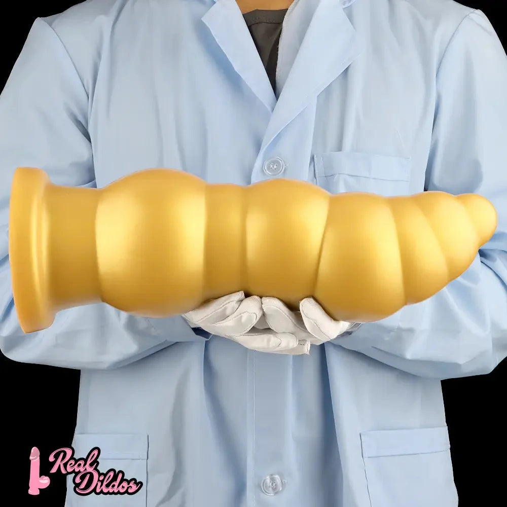 10.23in 14.56in Giant Penis Butt Plug Small Head Silicone Soft Thick Dildo