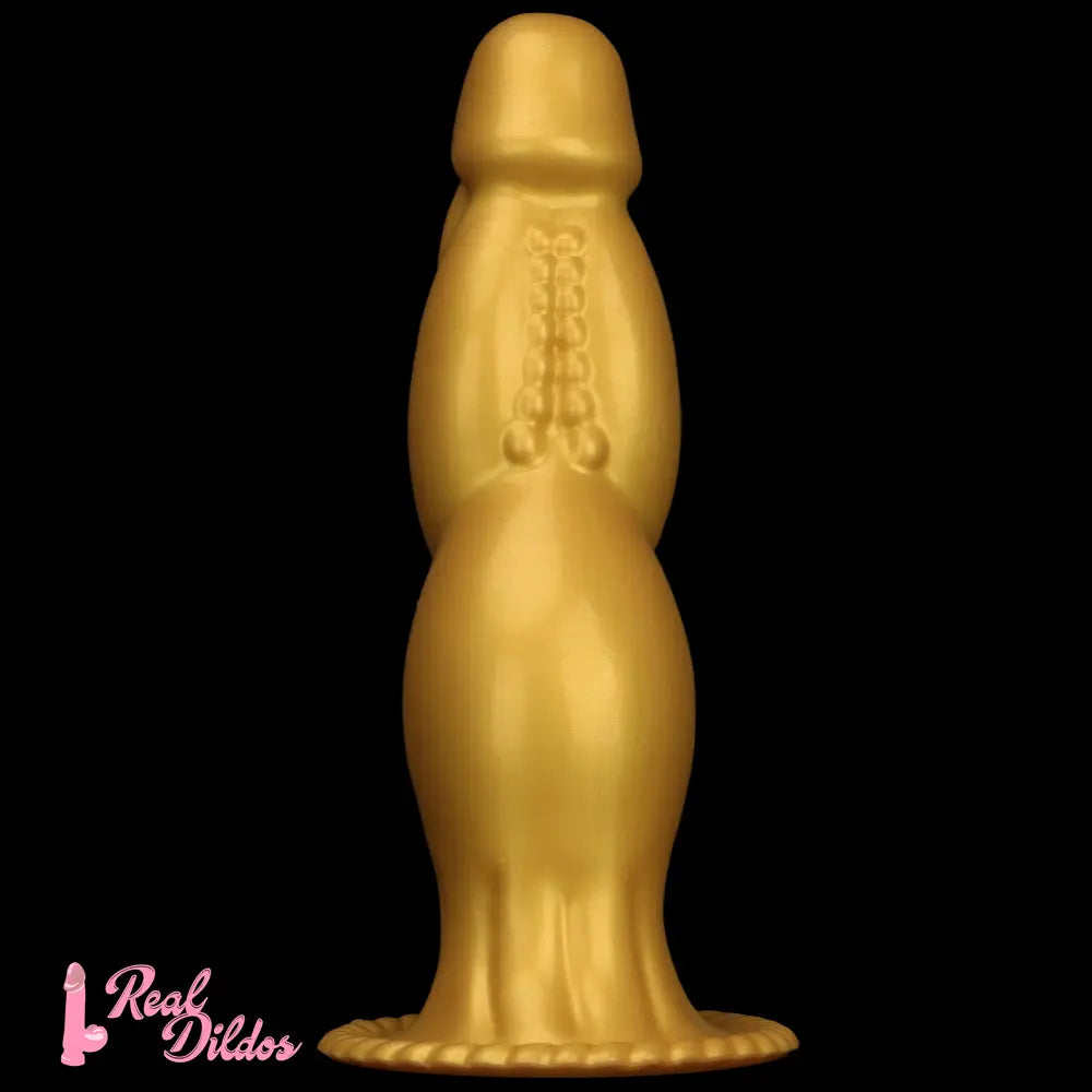 13.78in Golden Soft Silicone Big Fantasy Highquality Material Dildo