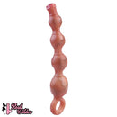 10.5in Big Vibrating Silicone Soft Pulling Beads G Spot Odd Dildo With 3 Motors