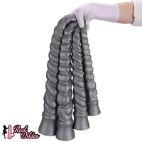 13.77in 15.74in 17.71in 19.68in Long Screw Anal Whip Huge BDSM Soft Dildo