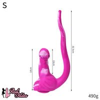12.8in 15.35in Dinosaur Silicone Soft Big Glowing Dildo For Women Anal Sex