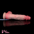 10.12in Couple Sex Game Toy Dual Density Silicone Ejaculating Dildo