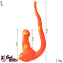 12.8in 15.35in Dinosaur Silicone Soft Big Glowing Dildo For Women Anal Sex