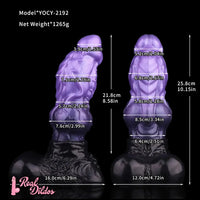 10.15in Dual Density Silicone Knot Monster Dildo G-Spot Anal Love Gift